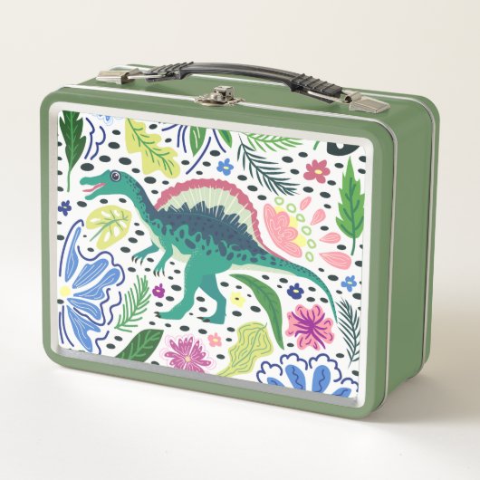 Spinosaurus dinosaurier-Lunchbox Metall Brotdose (Vorderseite)