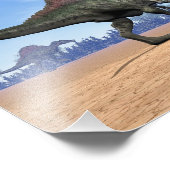 Spinosaurus-Dinosaurier-Spaziergang - 3D-Darstellu Fotodruck (Ecke)