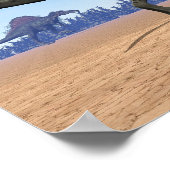 Spinosaurus-Dinosaurier-Spaziergang - 3D-Darstellu Poster (Ecke)