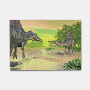 Spinosaurus Dinosaurierkampf - 3D übertragen Post-it Klebezettel