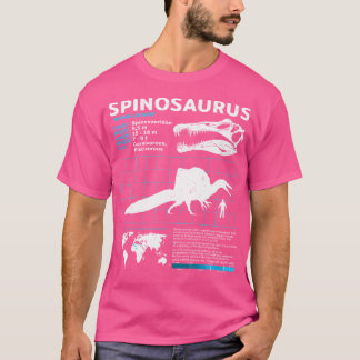 Spinosaurus Fakt Blatt Dinosaurier Fakten T-Shirt