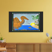 Spinosaurus Film Reel Dinosaur Canvas Print Leinwanddruck (Insitu (Wohnzimmer))