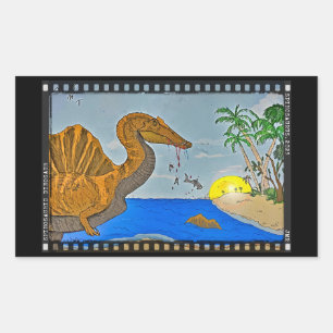 Spinosaurus Filmrolle Dinosaurier Aufkleber