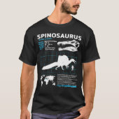 Spinosaurus Fossilienbogen-T - Shirt (Vorderseite)