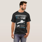 Spinosaurus Fossilienbogen-T - Shirt (Vorne ganz)