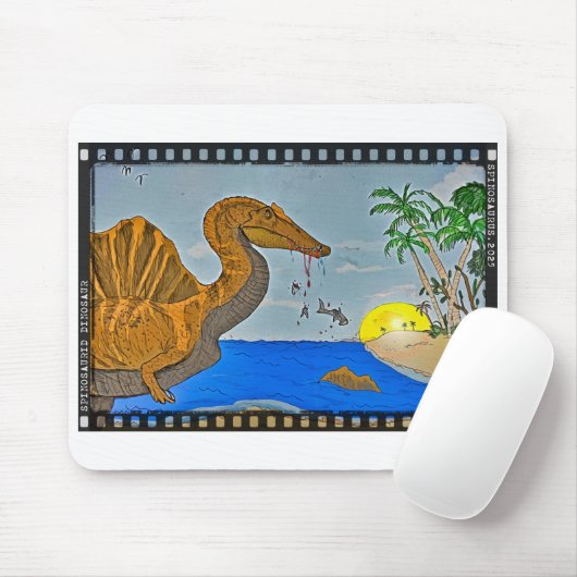 Spinosaurus Mouse pad cretaceous beach Film Strip Mousepad (Mit Mouse)