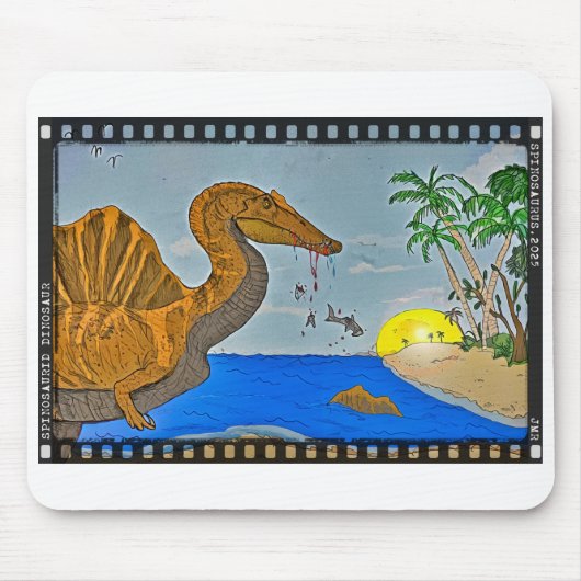 Spinosaurus Mouse pad cretaceous beach Film Strip Mousepad (Vorne)