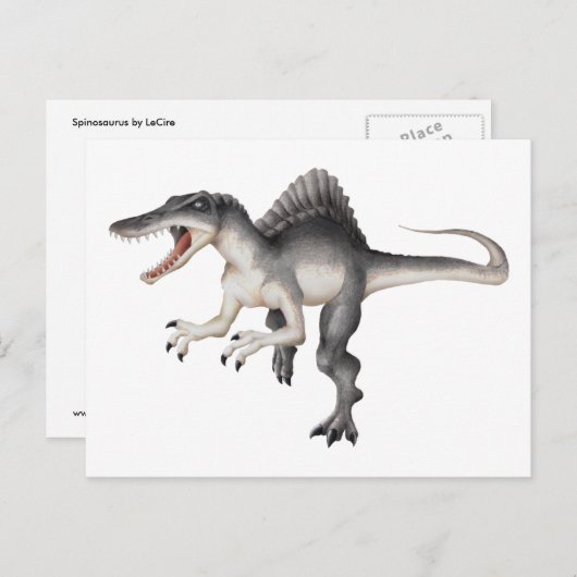 Spinosaurus Postkarte (Vorne/Hinten)