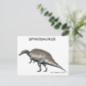 Spinosaurus Postkarte (Stehend Vorderseite)