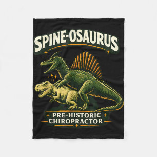 Spinosaurus prähistorischer Chiropraktiker lustig Fleecedecke