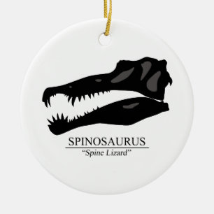 Spinosaurus Schädel Keramik Ornament