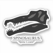 Spinosaurus Skull Aufkleber (Vorderseite)