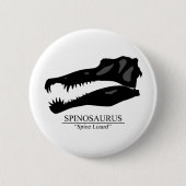 Spinosaurus Skull Button (Vorderseite)