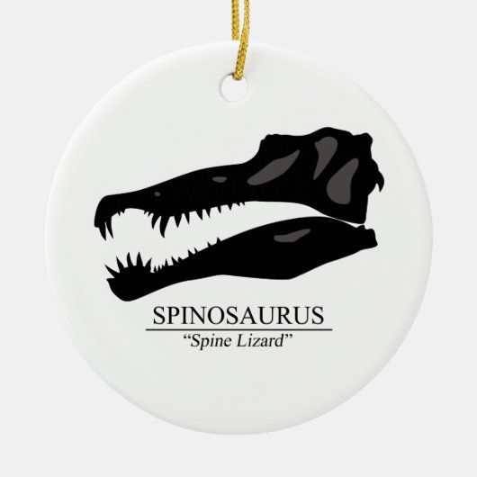 Spinosaurus Skull Keramik Ornament (Vorne)