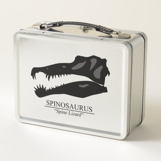 Spinosaurus Skull Metall Brotdose (Rückseite)