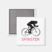 Spinster Fun Design Magnet (Vorderseite/Rückseite)