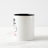 Spinster Fun Design Zweifarbige Tasse (Mittel)