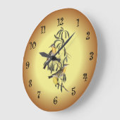 Spiny-Cheeked Honey-Eater ~ Elisabeth Gould 06 Große Wanduhr (Winkel)