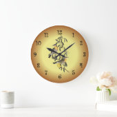 Spiny-Cheeked Honey-Eater ~ Elisabeth Gould 06 Große Wanduhr (Zuhause)