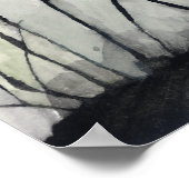 Spiny Trees und Vollmond Poster (Ecke)