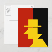 Spion Postkarte (Vorne/Hinten)