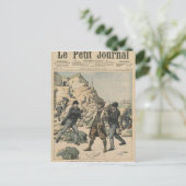 Spionage in Frankreich Festnahme eines englischen  Postkarte (Stehend Vorderseite)