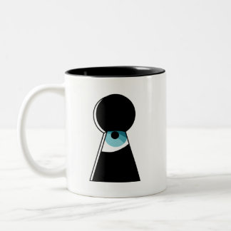 Spionage-Party-Tasse Zweifarbige Tasse