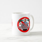 Spionage stoppen kaffeetasse (VorderseiteRechts)