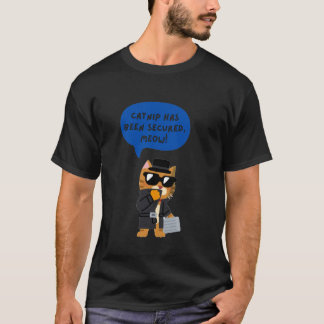 Spionagekatze Cartoon Grafik T-Shirt