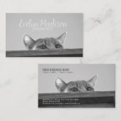 Spionagekatze Visitenkarte (Vorne/Hinten)