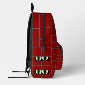 Spionierende Augen Backsteinmauer Bedruckter Rucksack (Links)