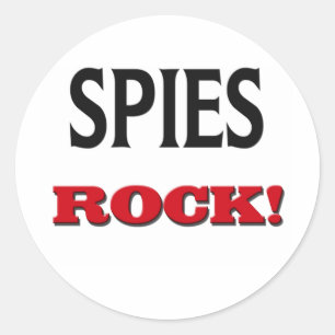 Spions-Felsen Runder Aufkleber