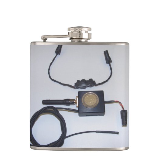 Spions-Flasche Flachmann (Vorderseite)