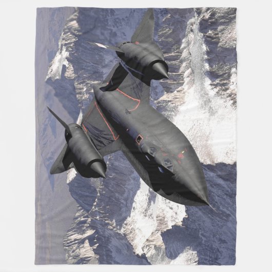 SPIONS-FLUGZEUG DER AMSEL-SR-71 FLEECEDECKE (Vorderseite)