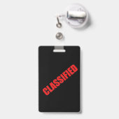 Spions-Party-geheimes Agent-Abzeichen Ausweis (Rückseite mit einziehbar)