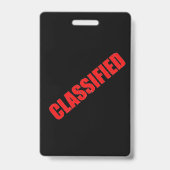 Spions-Party-geheimes Agent-Abzeichen Ausweis (Rückseite)