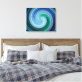 Spiral Abstrakt Art 7 Leinwanddruck (Insitu (Schlafzimmer))