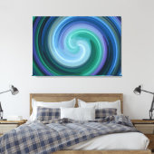 Spiral Abstrakt Art 7 Leinwanddruck (Insitu (Schlafzimmer))