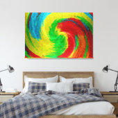 Spiral Abstrakt Art 8 Leinwanddruck (Insitu (Schlafzimmer))
