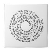 Spiral-alicewonderland2 Fliese (Vorderseite)