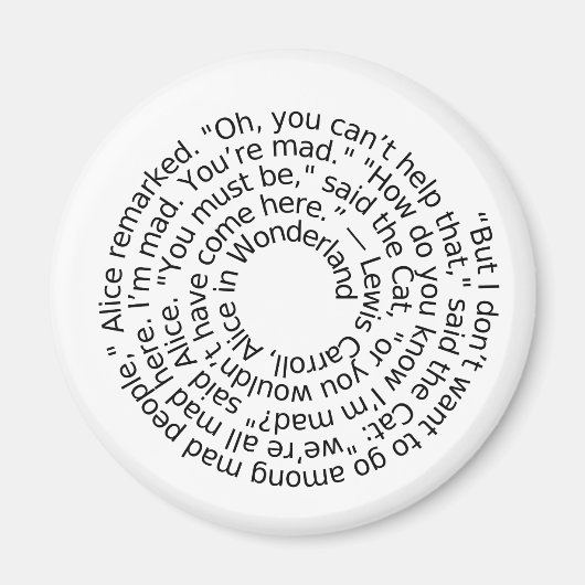 Spiral-Alicewunderland2 Magnet (Vorne)