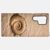 Spiral Ammonite Fossil  Samsung Galaxy Hülle (Rückseite (Horizontal))