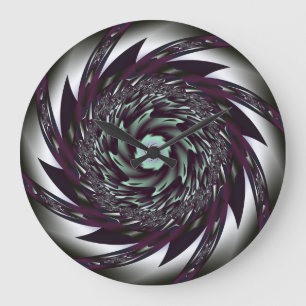 Spiral Art Wall Clock Große Wanduhr