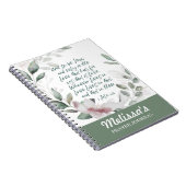 Spiral Bible Verse Gebetszeitschrift Notizblock (Rechte Seite)