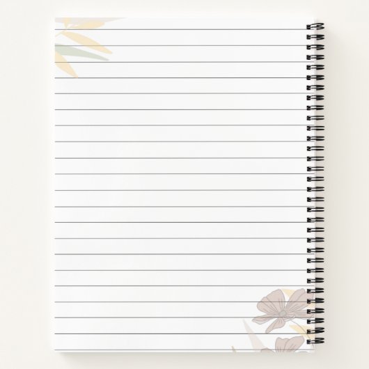 Spiral Binding Heart Printed Paper Diary Notizblock (Rückseite)