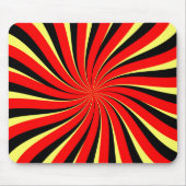Spiral Black Red Yellow Mousepad (Vorne)