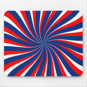 Spiral blau weiß rot... mousepad