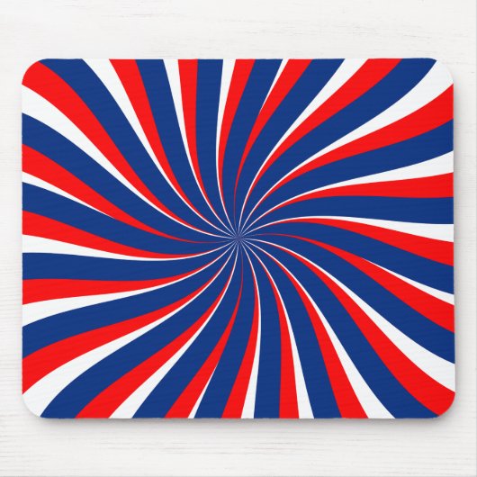 Spiral blau weiß rot... mousepad (Vorne)