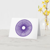 Spiral-Blume Karte (Gelbe Blume)