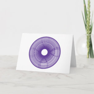 Spiral-Blume Karte